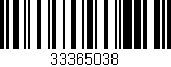 Código de barras (EAN, GTIN, SKU, ISBN): '33365038'