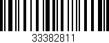 Código de barras (EAN, GTIN, SKU, ISBN): '33382811'