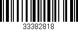 Código de barras (EAN, GTIN, SKU, ISBN): '33382818'