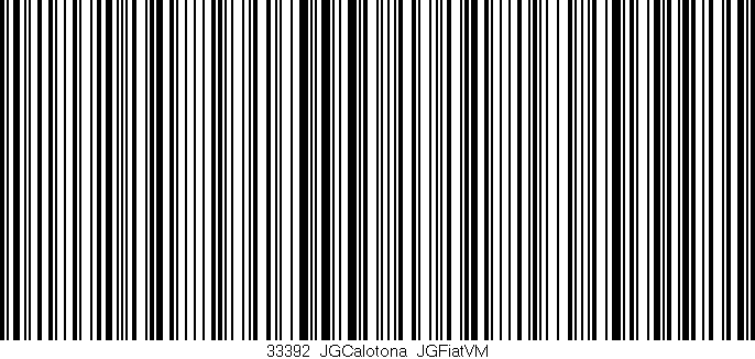 Código de barras (EAN, GTIN, SKU, ISBN): '33392_JGCalotona_JGFiatVM'