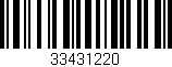 Código de barras (EAN, GTIN, SKU, ISBN): '33431220'