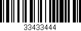 Código de barras (EAN, GTIN, SKU, ISBN): '33433444'