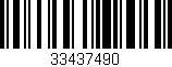 Código de barras (EAN, GTIN, SKU, ISBN): '33437490'