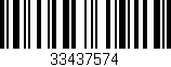 Código de barras (EAN, GTIN, SKU, ISBN): '33437574'