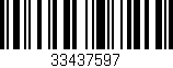 Código de barras (EAN, GTIN, SKU, ISBN): '33437597'