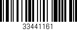 Código de barras (EAN, GTIN, SKU, ISBN): '33441161'