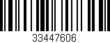 Código de barras (EAN, GTIN, SKU, ISBN): '33447606'