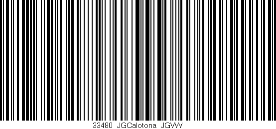Código de barras (EAN, GTIN, SKU, ISBN): '33480_JGCalotona_JGVW'