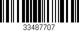 Código de barras (EAN, GTIN, SKU, ISBN): '33487707'