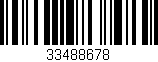 Código de barras (EAN, GTIN, SKU, ISBN): '33488678'