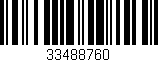 Código de barras (EAN, GTIN, SKU, ISBN): '33488760'