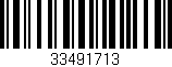 Código de barras (EAN, GTIN, SKU, ISBN): '33491713'