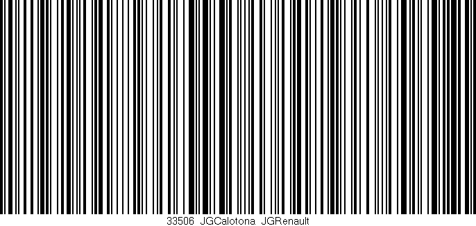 Código de barras (EAN, GTIN, SKU, ISBN): '33506_JGCalotona_JGRenault'