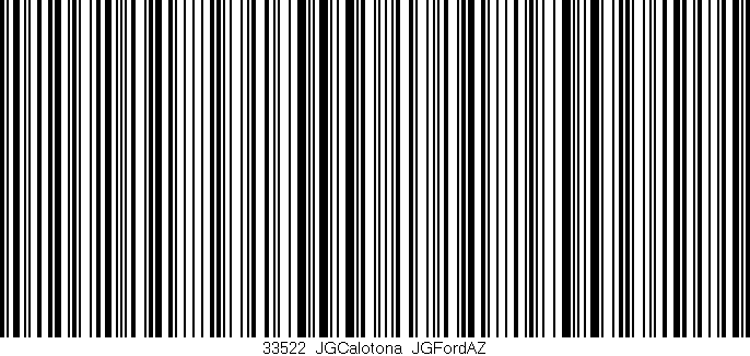 Código de barras (EAN, GTIN, SKU, ISBN): '33522_JGCalotona_JGFordAZ'