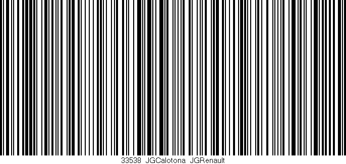 Código de barras (EAN, GTIN, SKU, ISBN): '33538_JGCalotona_JGRenault'