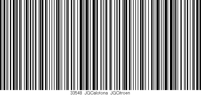Código de barras (EAN, GTIN, SKU, ISBN): '33548_JGCalotona_JGCitroen'