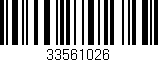 Código de barras (EAN, GTIN, SKU, ISBN): '33561026'