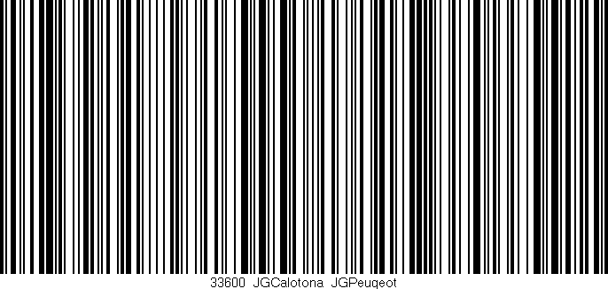 Código de barras (EAN, GTIN, SKU, ISBN): '33600_JGCalotona_JGPeugeot'