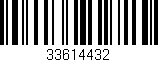 Código de barras (EAN, GTIN, SKU, ISBN): '33614432'