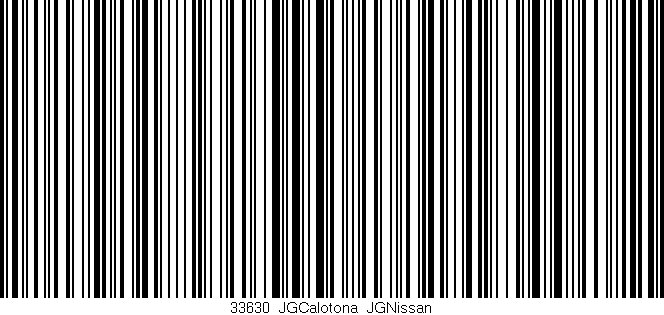 Código de barras (EAN, GTIN, SKU, ISBN): '33630_JGCalotona_JGNissan'