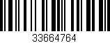 Código de barras (EAN, GTIN, SKU, ISBN): '33664764'