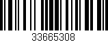 Código de barras (EAN, GTIN, SKU, ISBN): '33665308'