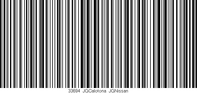 Código de barras (EAN, GTIN, SKU, ISBN): '33694_JGCalotona_JGNissan'