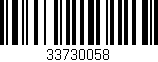 Código de barras (EAN, GTIN, SKU, ISBN): '33730058'