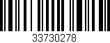 Código de barras (EAN, GTIN, SKU, ISBN): '33730278'