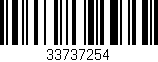 Código de barras (EAN, GTIN, SKU, ISBN): '33737254'