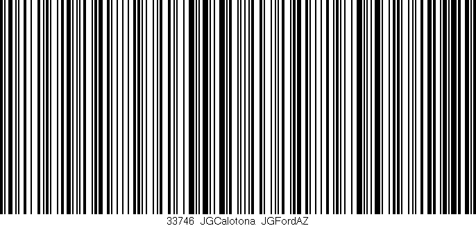 Código de barras (EAN, GTIN, SKU, ISBN): '33746_JGCalotona_JGFordAZ'