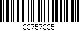 Código de barras (EAN, GTIN, SKU, ISBN): '33757335'