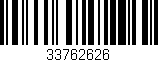 Código de barras (EAN, GTIN, SKU, ISBN): '33762626'