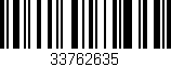 Código de barras (EAN, GTIN, SKU, ISBN): '33762635'