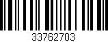 Código de barras (EAN, GTIN, SKU, ISBN): '33762703'