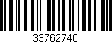 Código de barras (EAN, GTIN, SKU, ISBN): '33762740'