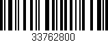 Código de barras (EAN, GTIN, SKU, ISBN): '33762800'