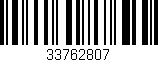 Código de barras (EAN, GTIN, SKU, ISBN): '33762807'