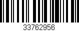 Código de barras (EAN, GTIN, SKU, ISBN): '33762956'