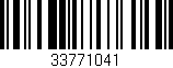 Código de barras (EAN, GTIN, SKU, ISBN): '33771041'