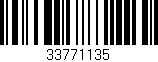 Código de barras (EAN, GTIN, SKU, ISBN): '33771135'