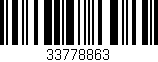 Código de barras (EAN, GTIN, SKU, ISBN): '33778863'