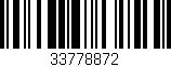 Código de barras (EAN, GTIN, SKU, ISBN): '33778872'