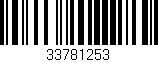 Código de barras (EAN, GTIN, SKU, ISBN): '33781253'