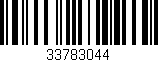 Código de barras (EAN, GTIN, SKU, ISBN): '33783044'