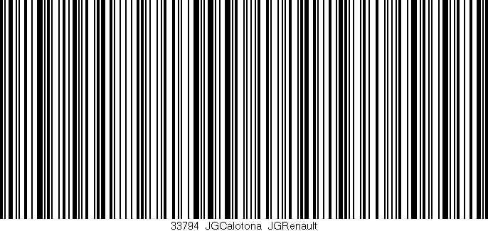 Código de barras (EAN, GTIN, SKU, ISBN): '33794_JGCalotona_JGRenault'