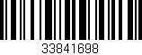 Código de barras (EAN, GTIN, SKU, ISBN): '33841698'