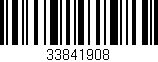 Código de barras (EAN, GTIN, SKU, ISBN): '33841908'