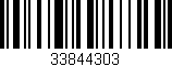 Código de barras (EAN, GTIN, SKU, ISBN): '33844303'