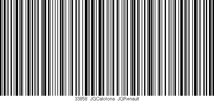 Código de barras (EAN, GTIN, SKU, ISBN): '33858_JGCalotona_JGRenault'